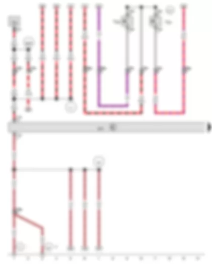Wiring Diagram  VW EOS 2007 - Driver side easy entry control unit - Driver seat adjustment thermal fuse 1
