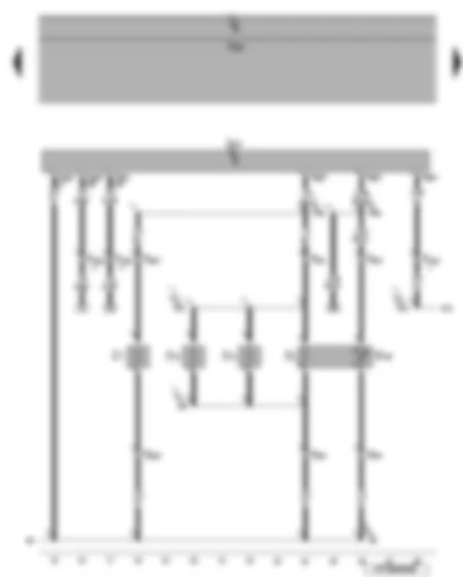 Wiring Diagram  VW EOS 2006 - Heated driver seat control unit - heated driver seat - heated driver seat cushion lateral support - heated driver seat backrest - driver seat temperature sensor