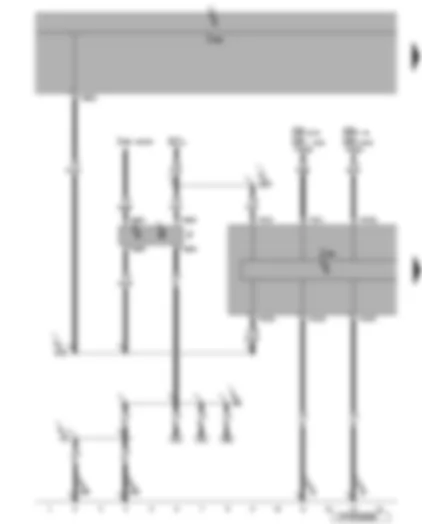 Wiring Diagram  VW EOS 2007 - Brake light switch - ABS control unit - fuses