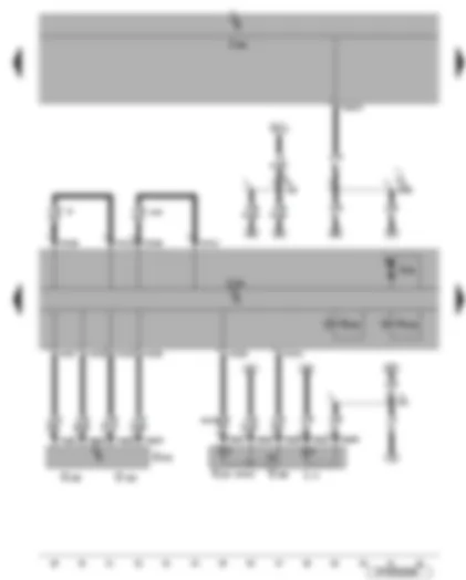 Wiring Diagram  VW EOS 2008 - ABS control unit - TCS and ESP button - ESP sensor unit - ESP and TCS warning lamp 2