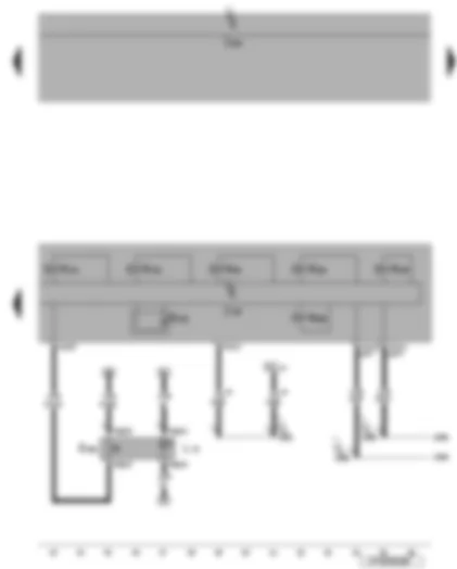 Wiring Diagram  VW EOS 2007 - ABS control unit - tyre pressure monitor display button - brake pressure sender 1