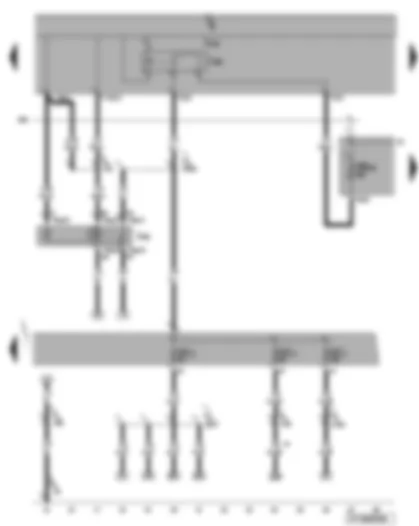 Wiring Diagram  VW EOS 2007 - Terminal 50 voltage supply relay - terminal 15 voltage supply relay 2 - fuses