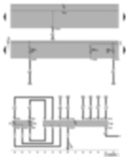 Wiring Diagram  VW EOS 2007 - Fuel pump control unit - fuel gauge sender - fuel pump