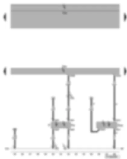 Wiring Diagram  VW EOS 2007 - Engine control unit - clutch position sender - brake light switch - brake pedal switch