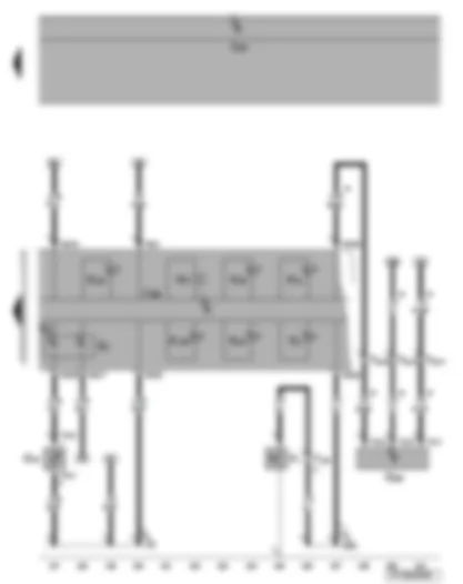 Wiring Diagram  VW EOS 2007 - Dash panel insert - oil level and oil temperature sender - fuel gauge - coolant temperature gauge - oil pressure switch - oil pressure warning lamp - diesel particulate filter warning lamp