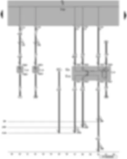 Wiring Diagram  VW EOS 2007 - Switches and instruments illumination regulator - headlight range control regulator - left and right fog light bulb