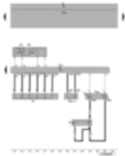 Wiring Diagram  VW EOS 2007 - Ignition/starter switch - turn signal switch - headlight dipper/flasher hand operated switch - coil connector - horn plate - turn signal relay - ignition key removal lock