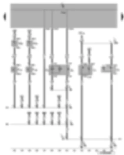 Wiring Diagram  VW EOS 2007 - Driver vanity mirror contact switch - illuminated vanity mirror - cigarette lighter - 12 V socket - hazard warning light switch