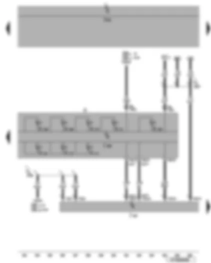 Wiring Diagram  VW EOS 2007 - Dash panel insert - data bus diagnostic interface - warning lamps