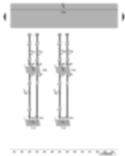 Wiring Diagram  VW EOS 2007 - Driver and front passenger side exterior mirror turn signal bulb - driver and front passenger door control unit