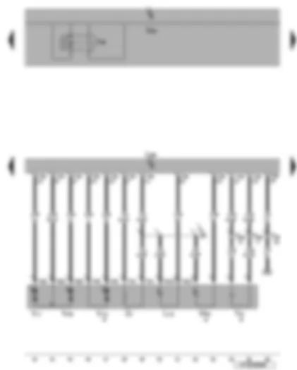 Wiring Diagram  VW EOS 2007 - Driver door control unit - driver side electric exterior mirror with mirror adjustment - entry light - turn signal - automatic anti-dazzle and heated