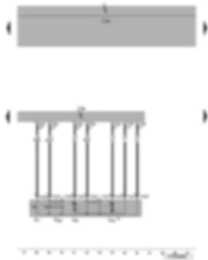 Wiring Diagram  VW EOS 2007 - Driver door control unit - driver side central locking lock unit - driver door contact switch