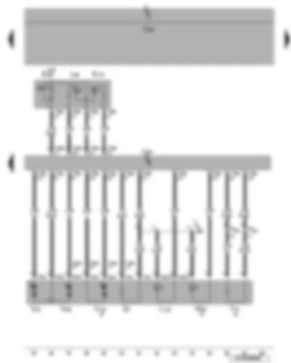 Wiring Diagram  VW EOS 2007 - Front passenger door control unit - driver side electric exterior mirror with mirror adjustment - entry light - turn signal - front passenger side interior locking button