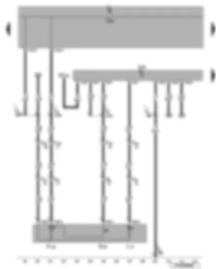 Wiring Diagram  VW EOS 2007 - Interior monitoring deactivation switch - convenience system central control unit - fuse