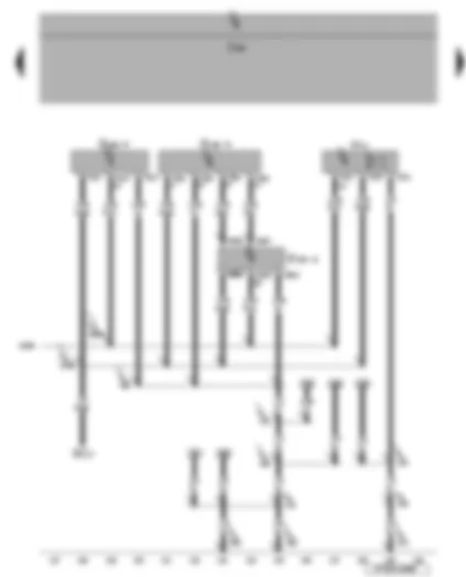 Wiring Diagram  VW EOS 2007 - Interior monitor send and receive module 1 and 2 - alarm horn - vehicle inclination sender