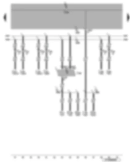 Электросхемa  VW EOS 2015 - Блок управления дополнительного воздушного отопителя - центральный блок управления систем комфорта - приемо-передающий модуль 1 системы охраны салона - датчик наклона автомобиля - звуковой сигнал противоугонной сигнализации