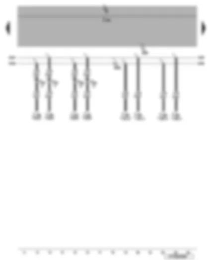 Wiring Diagram  VW EOS 2007 - Driver door control unit - front passenger door control unit - rear left door control unit