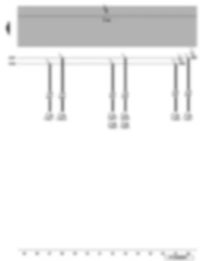 Wiring Diagram  VW EOS 2007 - Climatronic control unit - air conditioning control unit - parking aid control unit