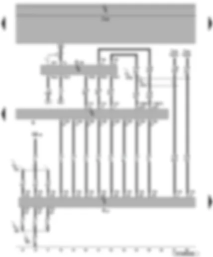 Wiring Diagram  VW EOS 2007 - Voltage supply amplifier - radio - digital satellite radio tuner - aerial connection