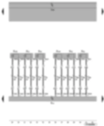 Wiring Diagram  VW EOS 2008 - Treble loudspeaker - mid-range loudspeaker and bass loudspeaker front left and right - amplifier