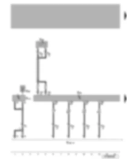 Wiring Diagram  VW EOS 2007 - Control unit for mobile telephone operating electronics - telephone microphone - mobile telephone aerial - mobile telephone holder