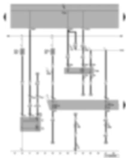 Wiring Diagram  VW EOS 2007 - Alternator - terminal 50 voltage supply relay - fuses