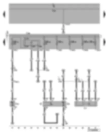 Wiring Diagram  VW EOS 2007 - Additional coolant pump relay - continued coolant circulation pump - fuel gauge sender - fuel pump