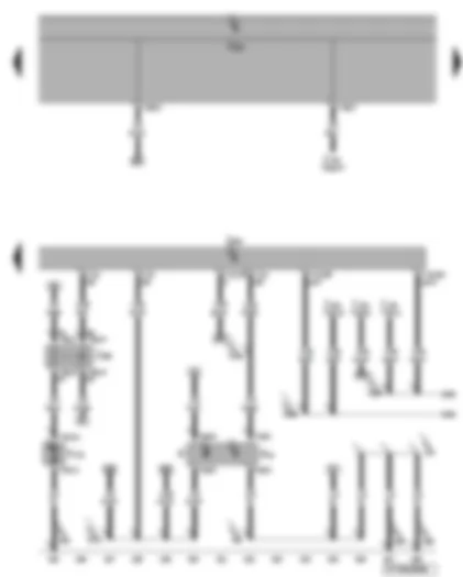 Wiring Diagram  VW EOS 2007 - Engine control unit - brake light switch - brake pedal switch - secondary air pump relay - secondary air pump motor