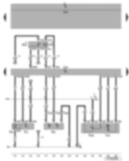 Wiring Diagram  VW EOS 2007 - Engine control unit - Hall sender - intake air temperature sender - intake manifold pressure sender - intake manifold flap potentiometer - intake manifold flap motor - exhaust gas recirculation valve
