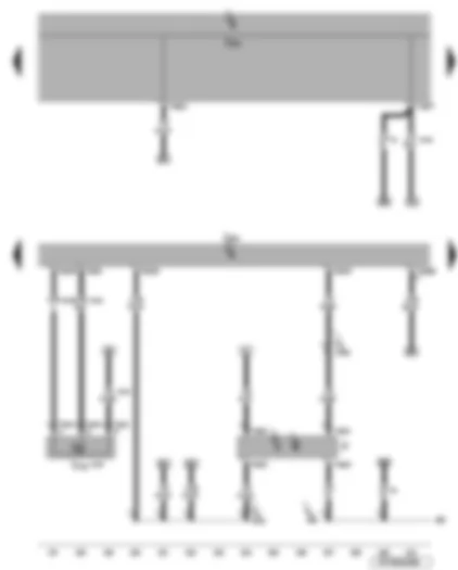 Wiring Diagram  VW EOS 2007 - Engine control unit - fuel system diagnostic pump - brake light switch