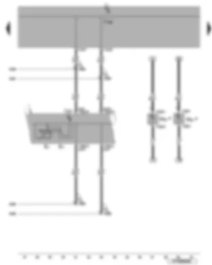 Wiring Diagram  VW EOS 2009 - Turn signal switch - headlight dipper/flasher switch - front left and right side marker bulb