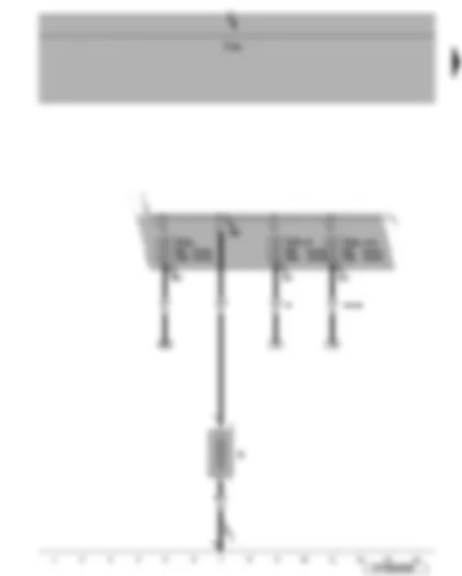 Wiring Diagram  VW EOS 2007 - Battery - fuses SA5 - SA6