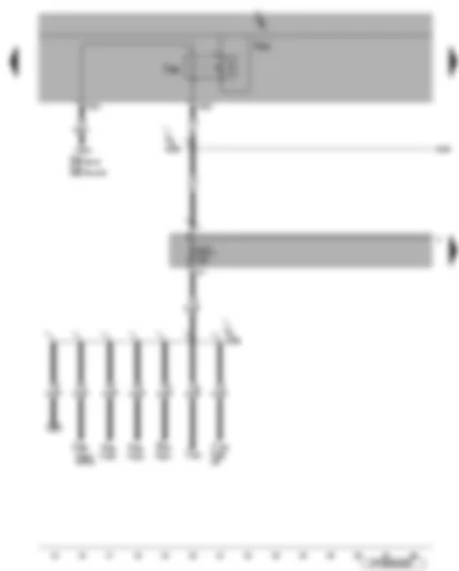 Wiring Diagram  VW EOS 2008 - Fuses SC1 - SC2 - terminal 15 voltage supply relay 2