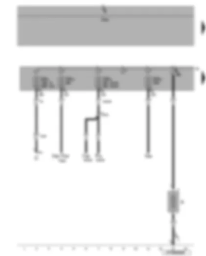 Wiring Diagram  VW EOS 2007 - Battery - fuses SA1 - SA2 - SA3 - SA6