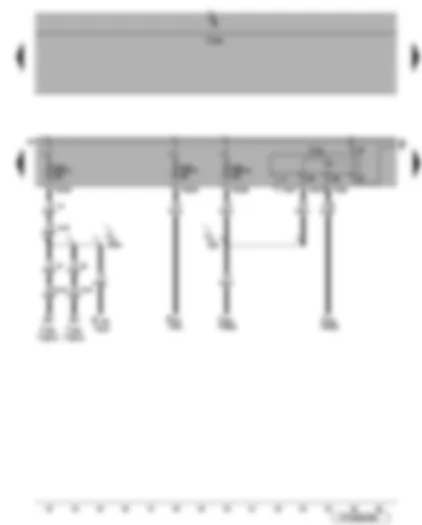 Wiring Diagram  VW EOS 2012 - Fuses SB8 - SB9 - SB10 - Motronic current supply relay