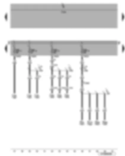 Wiring Diagram  VW EOS 2012 - Fuses SB11 - SB12 - SB13 and SB14