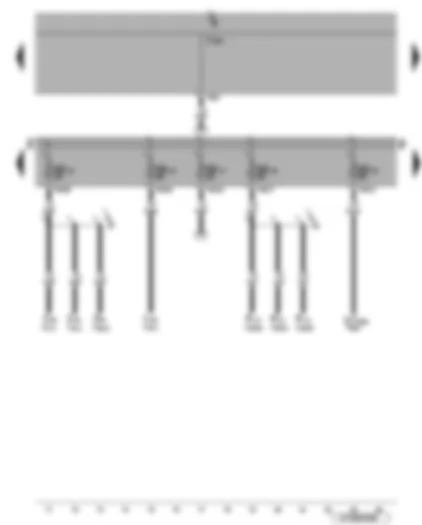 Wiring Diagram  VW EOS 2013 - Fuses SB15 - SB16 - SB17 - SB18 and SB19