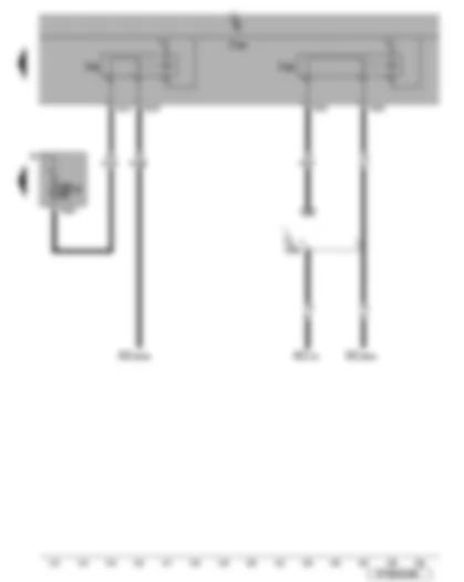 Wiring Diagram  VW EOS 2009 - Fuses SB30 - X-contact relief relay - terminal 15 voltage supply relay 2