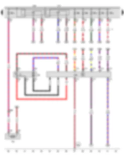 Wiring Diagram  VW EOS 2009 - Fuel gauge sender - Fuel system pressurisation pump - Additional coolant pump relay - Fuel pump control unit - Engine component current supply relay - Coolant circulation pump