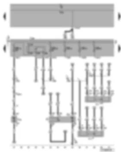 Wiring Diagram  VW EOS 2008 - Additional coolant pump relay - continued coolant circulation pump - fuel gauge sender - fuel pump