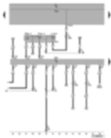 Wiring Diagram  VW EOS 2007 - Engine control unit - winter driving program button