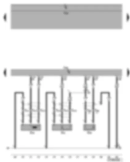 Wiring Diagram  VW EOS 2008 - Engine control unit - knock sensors - engine speed sender