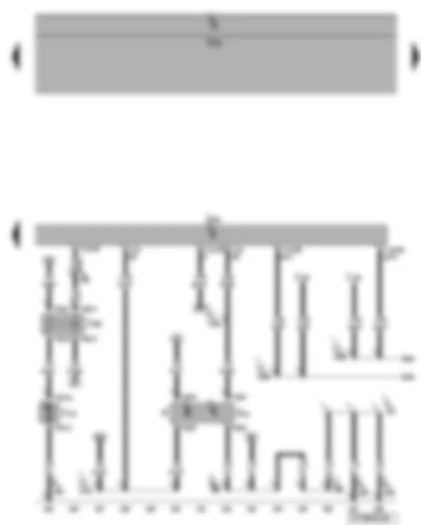 Wiring Diagram  VW EOS 2007 - Engine control unit - brake light switch - brake pedal switch - secondary air pump relay - secondary air pump motor