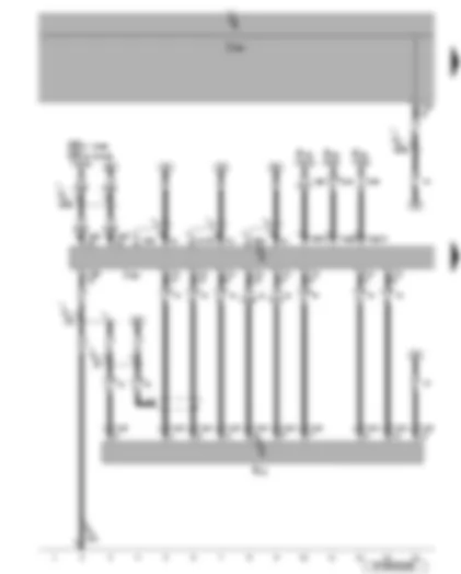 Wiring Diagram  VW EOS 2008 - Control unit with display for radio and navigation system - CD changer