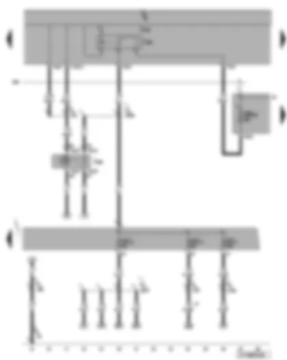 Wiring Diagram  VW EOS 2008 - Terminal 50 voltage supply relay - terminal 15 voltage supply relay 2 - fuses
