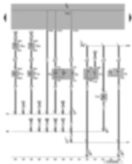 Wiring Diagram  VW EOS 2007 - Driver vanity mirror contact switch - illuminated vanity mirror - cigarette lighter - 12 V socket - hazard warning light switch