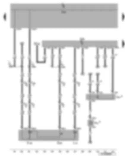 Wiring Diagram  VW EOS 2008 - Interior monitoring deactivation switch - convenience system central control unit - fuse - alarm horn - alarm horn relay