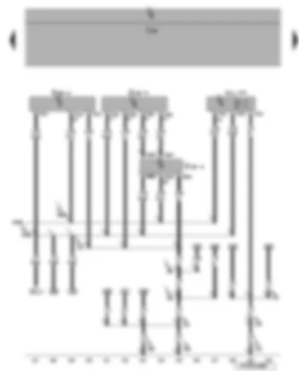 Wiring Diagram  VW EOS 2008 - Interior monitor send and receive module 1 and 2 - alarm horn - vehicle inclination sender