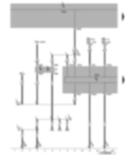 Wiring Diagram  VW EOS 2008 - Brake light switch - ABS control unit - fuses