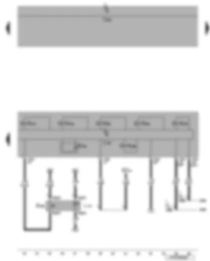 Wiring Diagram  VW EOS 2008 - ABS control unit - tyre pressure monitor display button - brake pressure sender 1